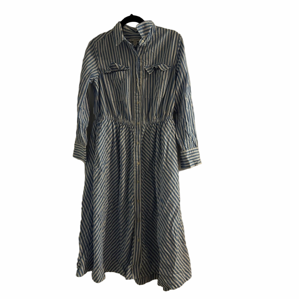 Free Assembly Blue Striped Women's Dress